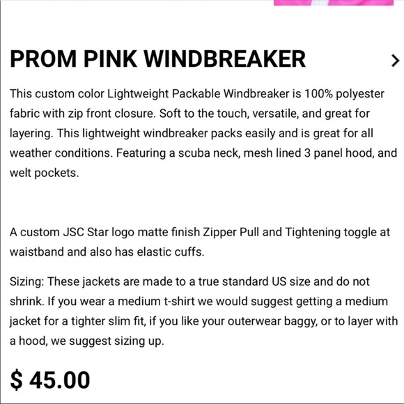 💟RARE💟Jeffree Star “PROM PINK” WINDBREAKER!! - Picture 6 of 8